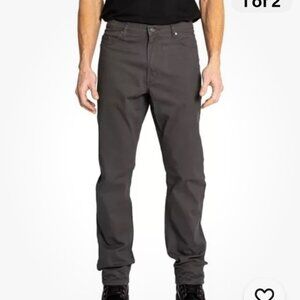 NWT FULL BLUE 5 Pocket Gray Twill Pants Reg Fit Stretch 42 x 32